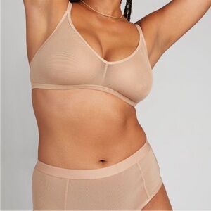 Negative Underwear Tan Mesh Bra